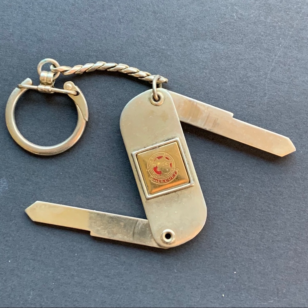 MERCURY🎄Vintage Spare Key Keychain OR Ornament